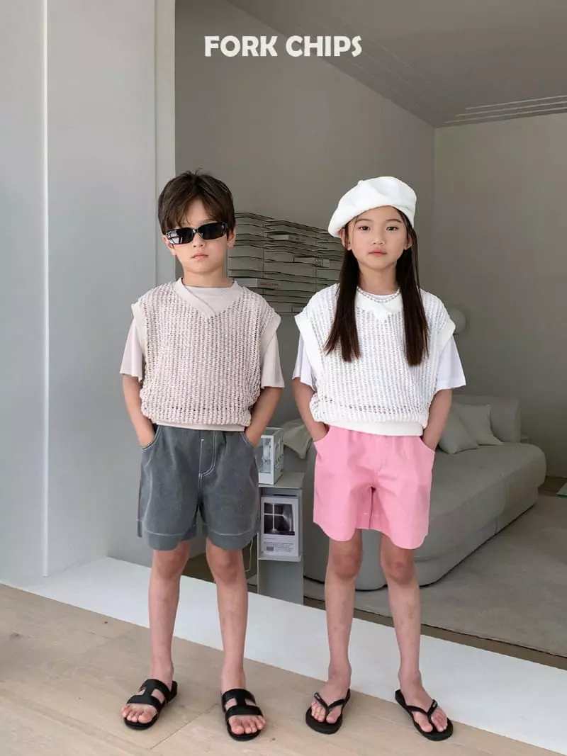 Fork Chips - Korean Children Fashion - #designkidswear - Herry Pigment Shorts - 4