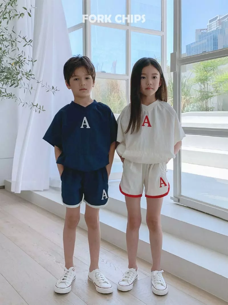 Fork Chips - Korean Children Fashion - #discoveringself - Abec Piping Shorts - 2