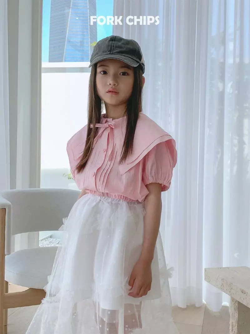 Fork Chips - Korean Children Fashion - #fashionkids - Jenny Sailor Blouse - 2