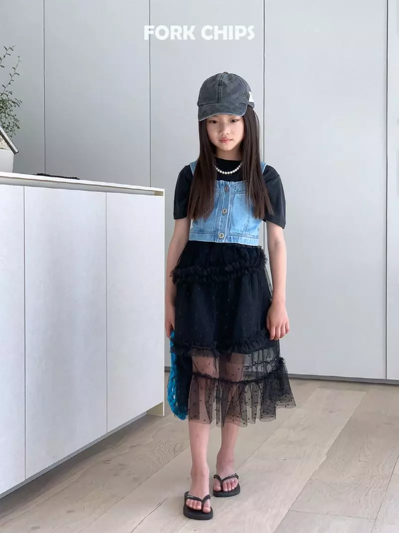 Fork Chips - Korean Children Fashion - #fashionkids - Waltz Skirt - 6