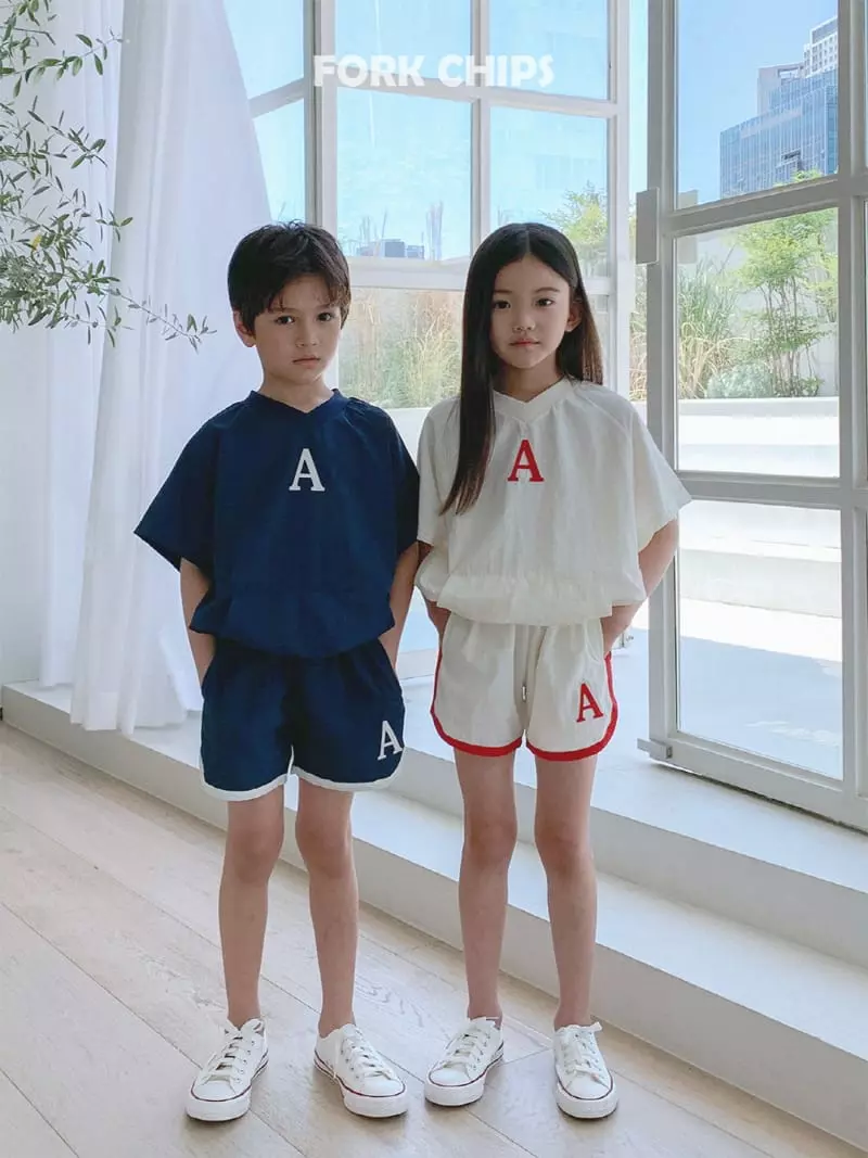 Fork Chips - Korean Children Fashion - #fashionkids - Abec Piping Shorts - 3
