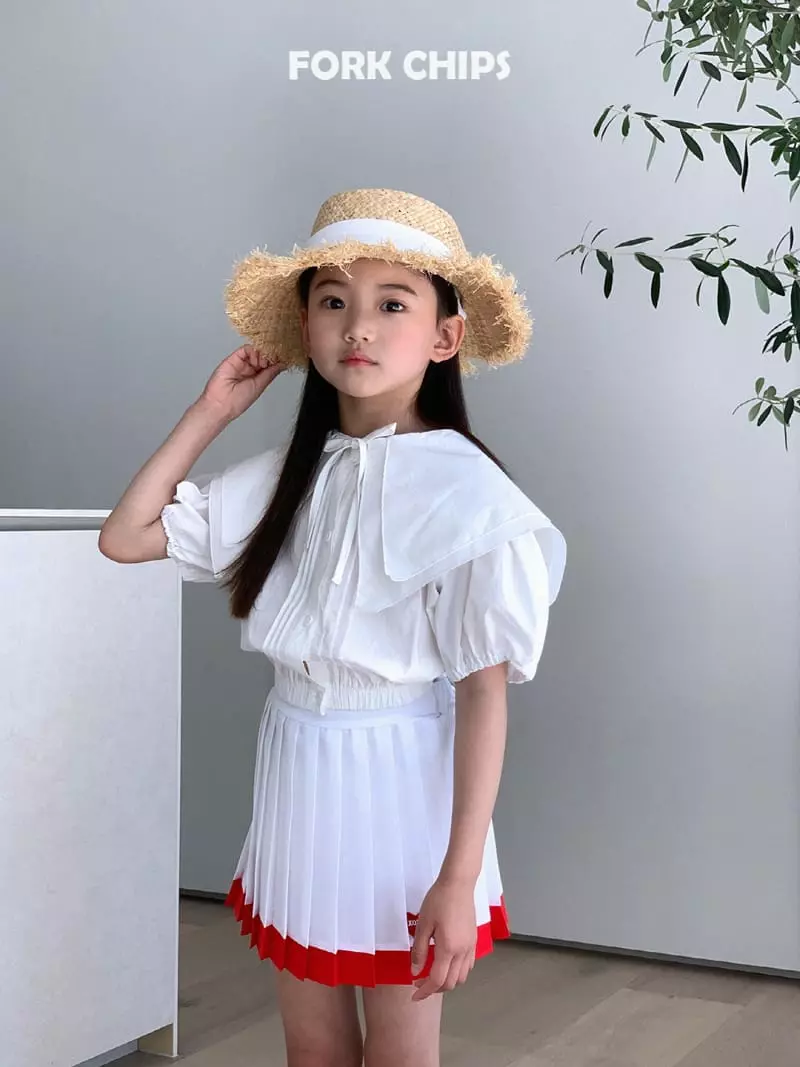 Fork Chips - Korean Children Fashion - #kidsshorts - Jenny Sailor Blouse - 3