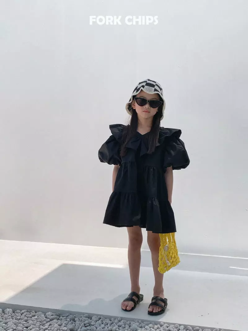 Fork Chips - Korean Children Fashion - #kidsshorts - French One-piece - 2
