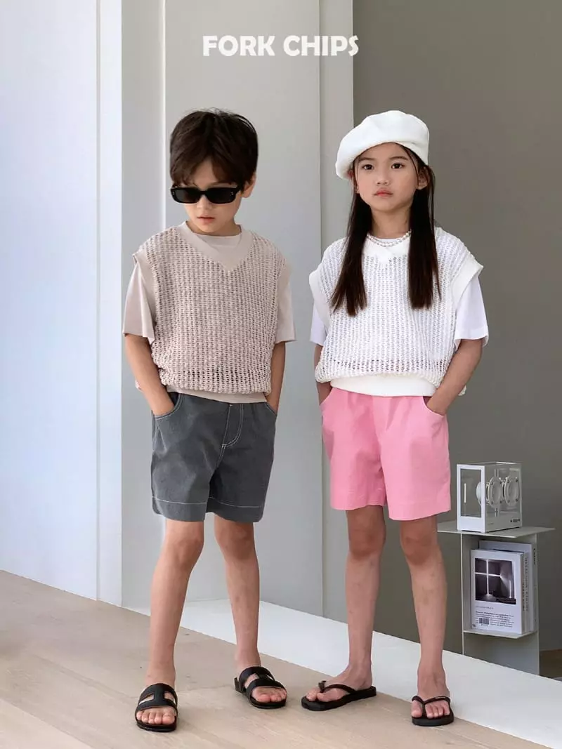 Fork Chips - Korean Children Fashion - #kidsshorts - Herry Pigment Shorts - 6