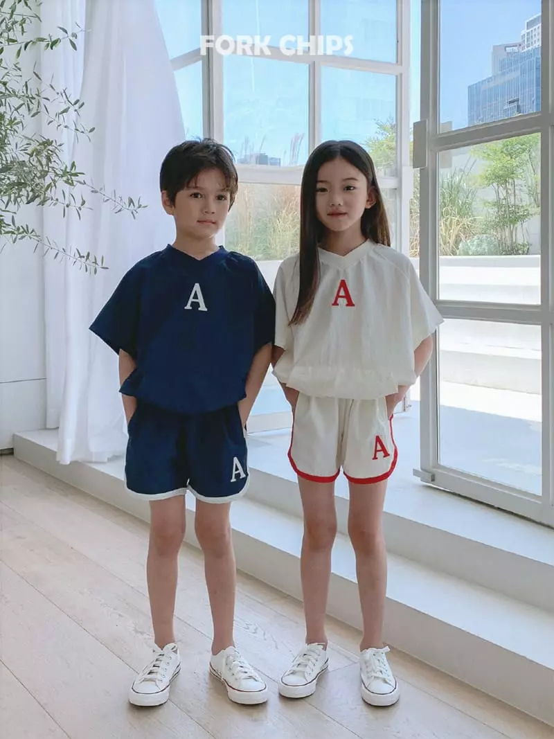 Fork Chips - Korean Children Fashion - #fashionkids - Abec Piping Shorts - 4