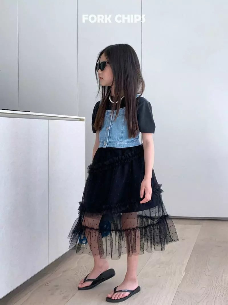 Fork Chips - Korean Children Fashion - #kidzfashiontrend - Waltz Skirt - 9