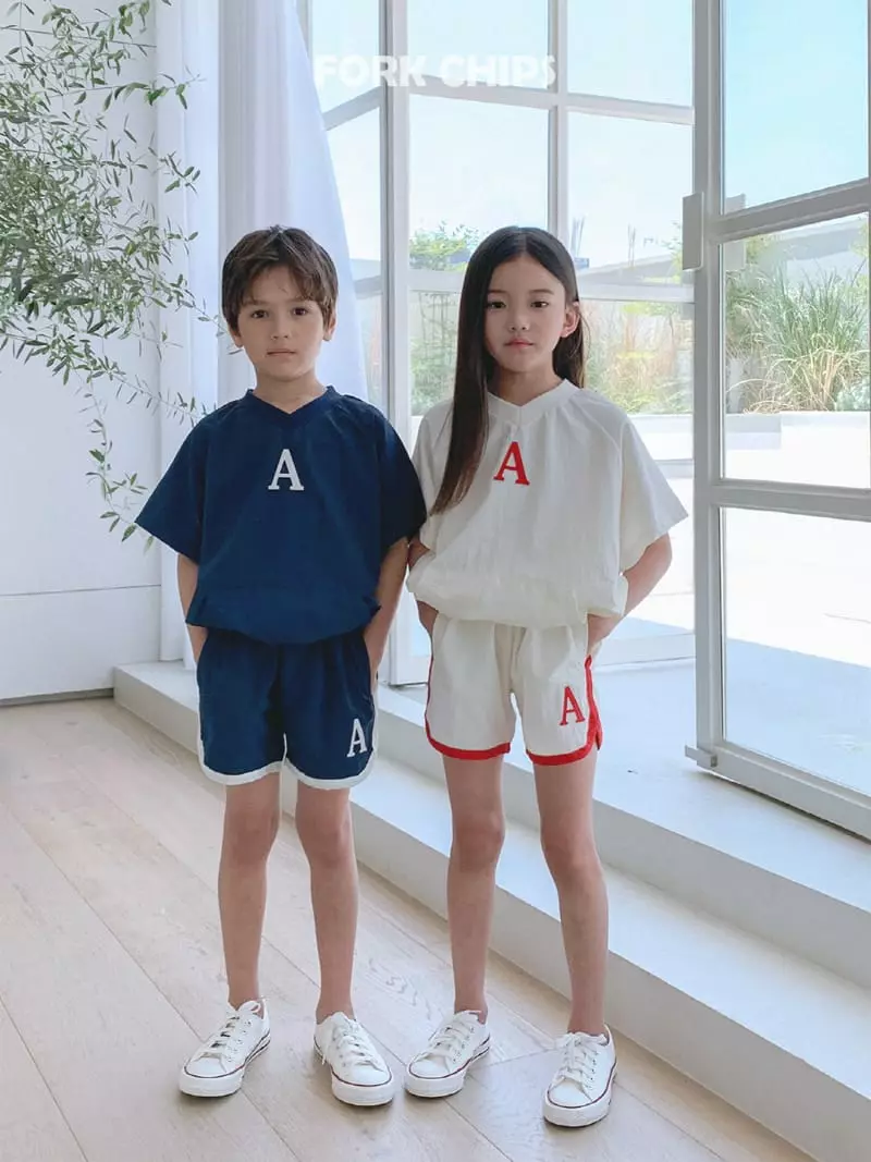 Fork Chips - Korean Children Fashion - #kidzfashiontrend - Abec Piping Shorts - 6