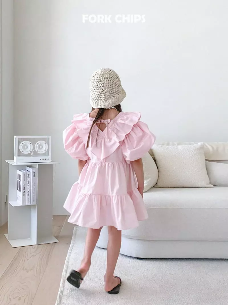 Fork Chips - Korean Children Fashion - #magicofchildhood - French One-piece - 7
