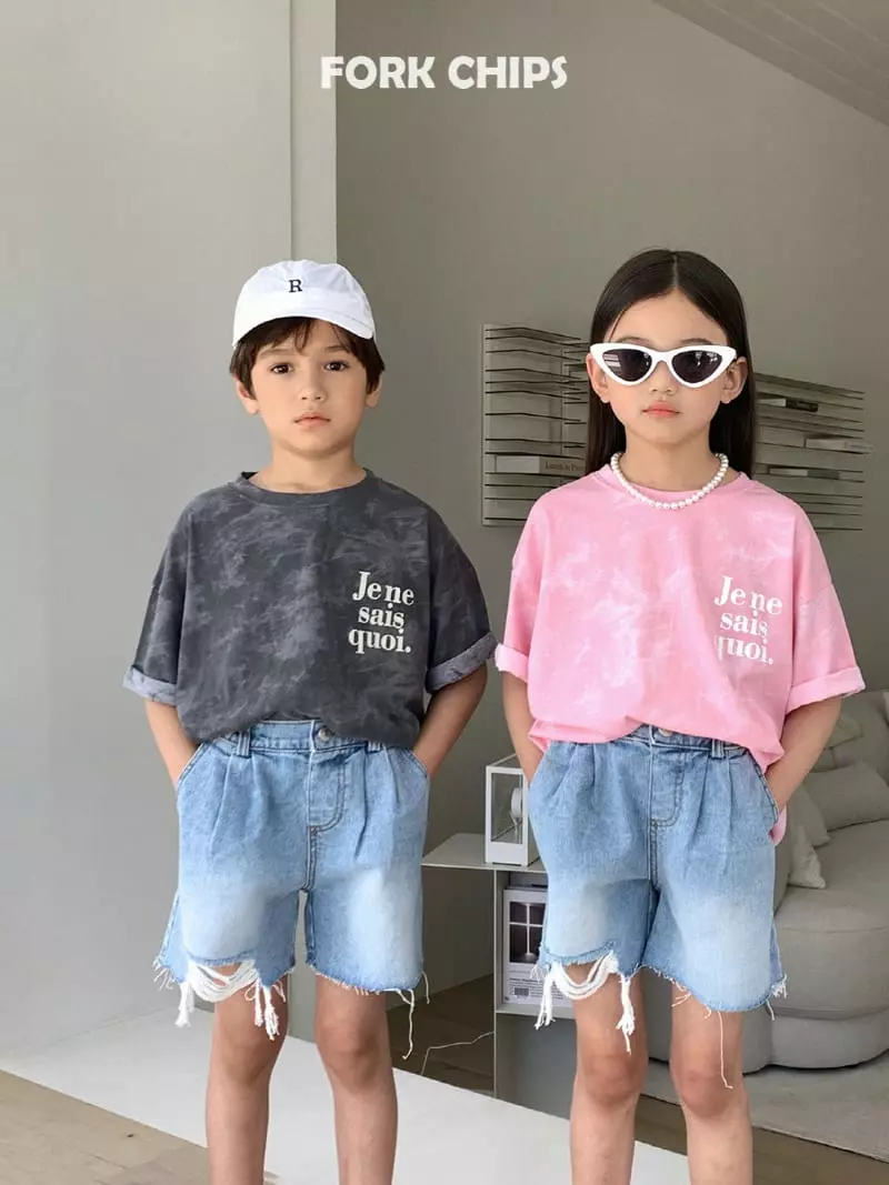Fork Chips - Korean Children Fashion - #magicofchildhood - Jeje Water Paint Tee - 5