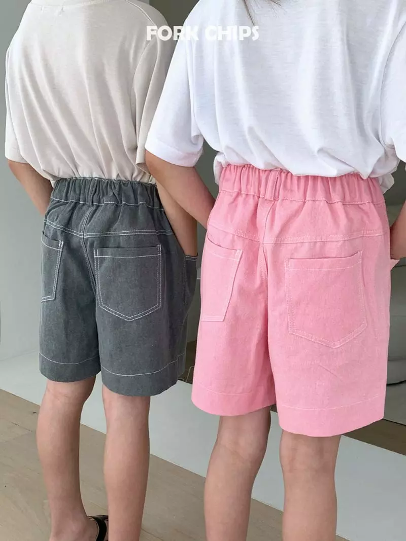Fork Chips - Korean Children Fashion - #magicofchildhood - Herry Pigment Shorts - 11