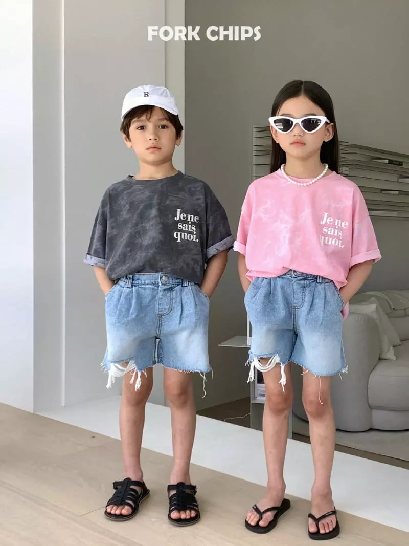 Fork Chips - Korean Children Fashion - #minifashionista - Jeje Water Paint Tee - 6