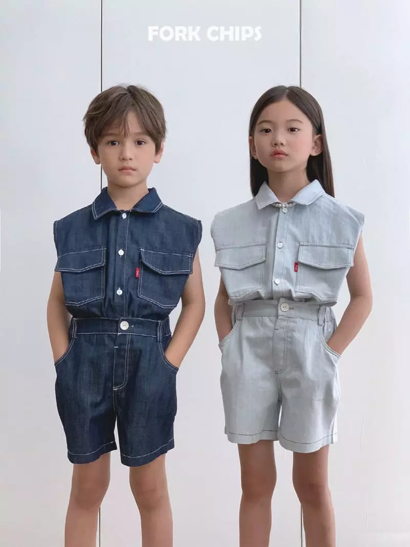 Fork Chips - Korean Children Fashion - #minifashionista - Reverse Stitch Shorts - 9