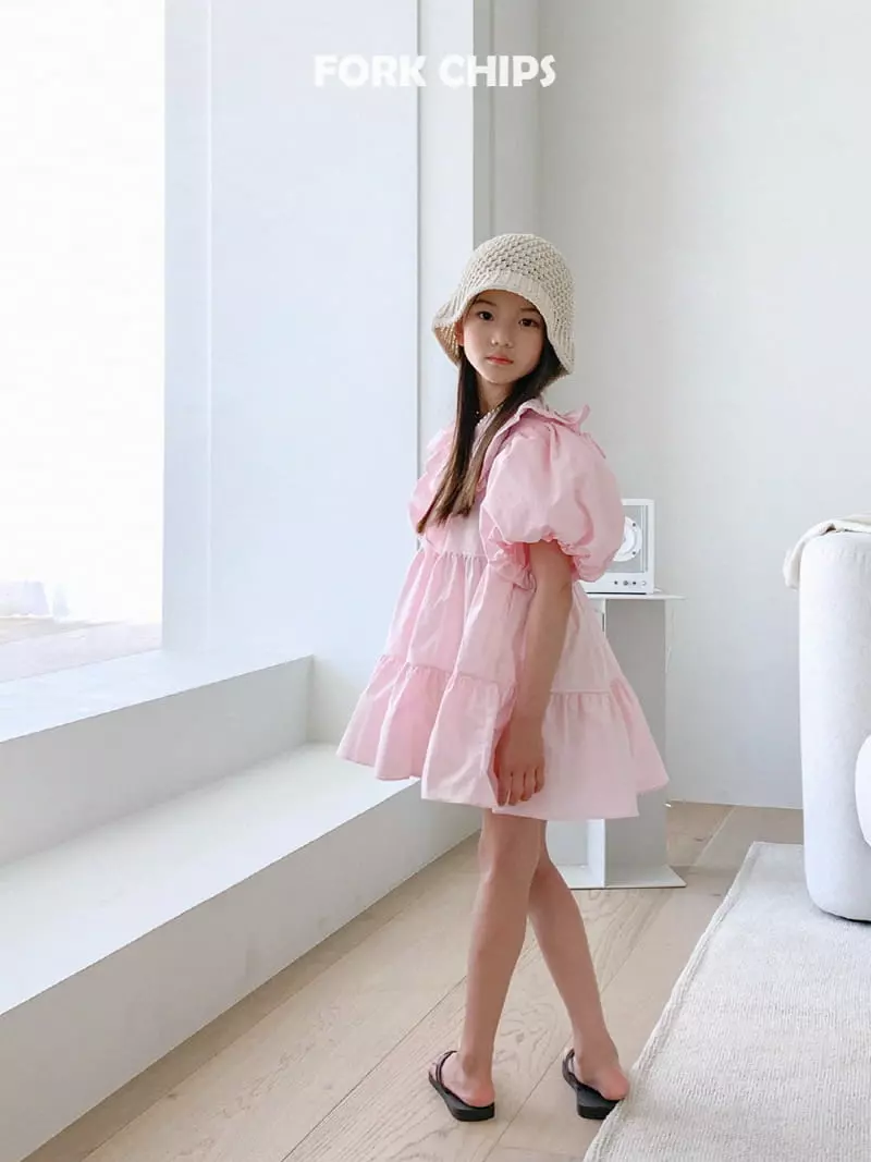 Fork Chips - Korean Children Fashion - #prettylittlegirls - French One-piece - 9