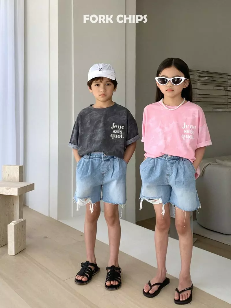 Fork Chips - Korean Children Fashion - #prettylittlegirls - Jeje Water Paint Tee - 7
