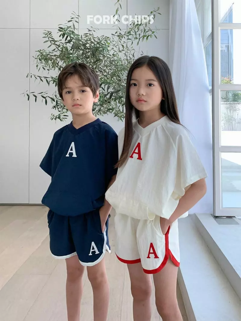 Fork Chips - Korean Children Fashion - #prettylittlegirls - Abec Piping Shorts - 11