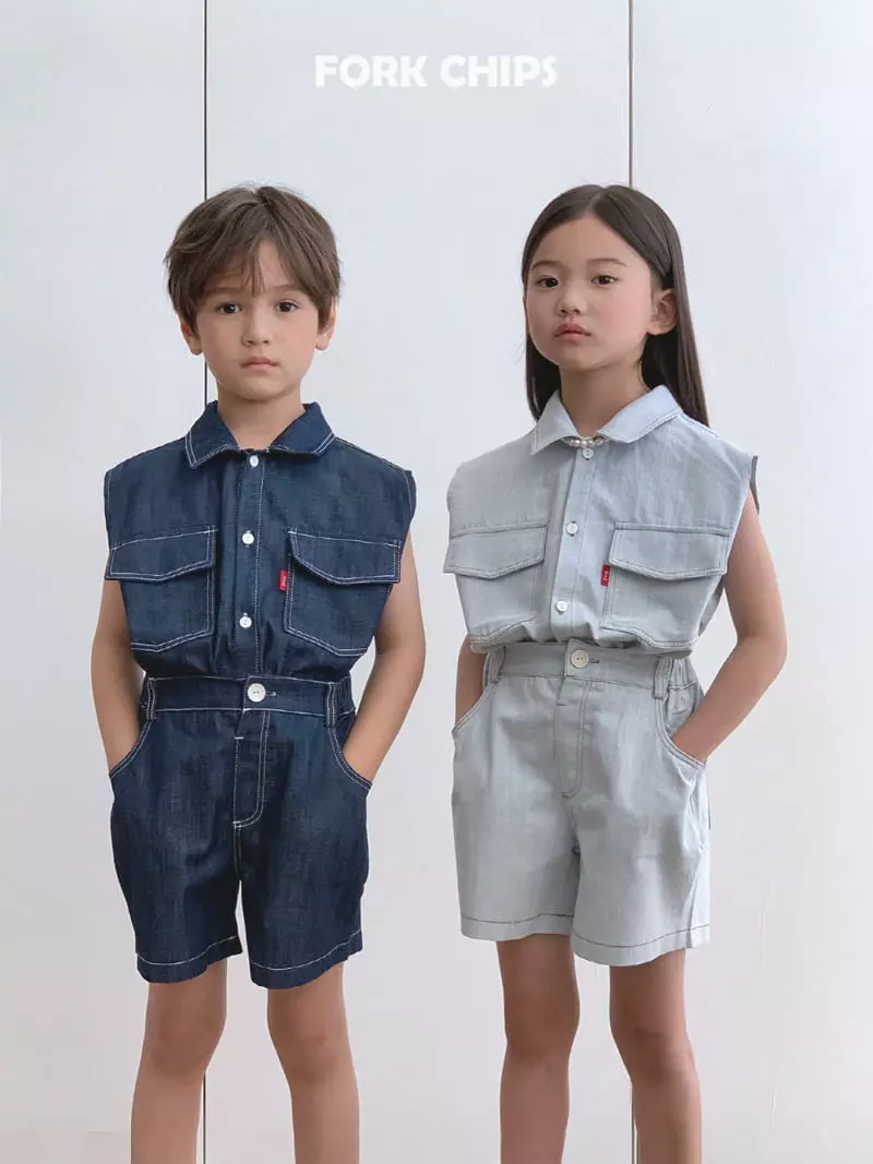 Fork Chips - Korean Children Fashion - #prettylittlegirls - Reverse Stitch Shorts - 10