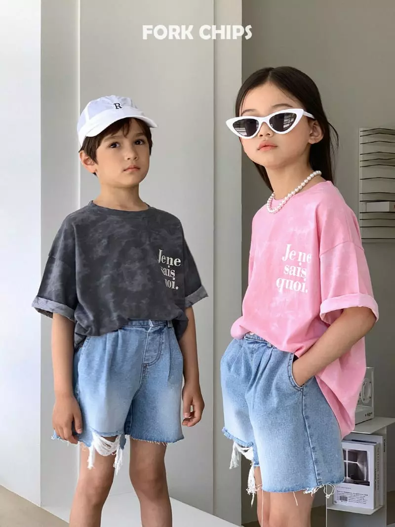 Fork Chips - Korean Children Fashion - #todddlerfashion - Jeje Water Paint Tee - 8