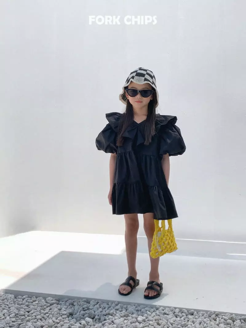 Fork Chips - Korean Children Fashion - #toddlerclothing - French One-piece - 11