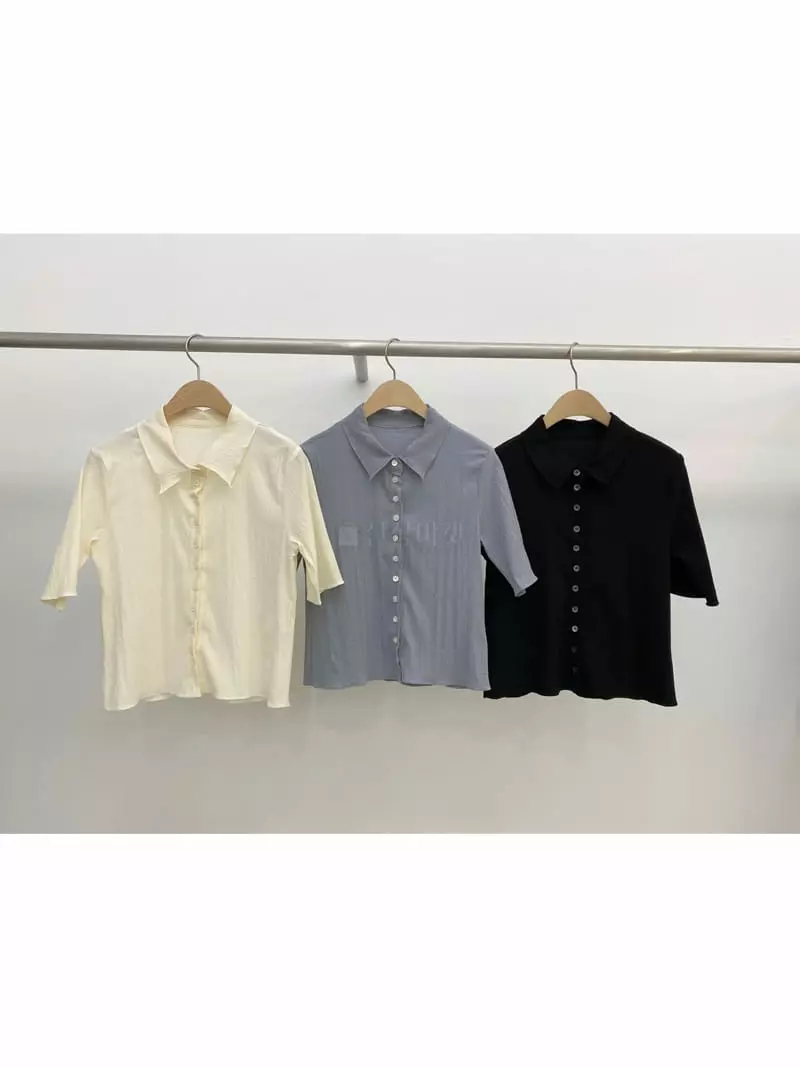 Gallery - Korean Women Fashion - #momslook - Wave Shirt - 2