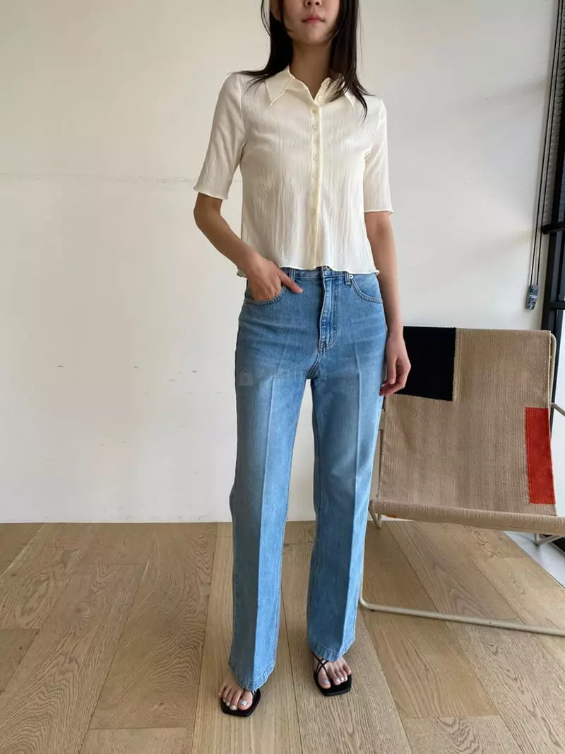 Gallery - Korean Women Fashion - #womensfashion - Wave Shirt