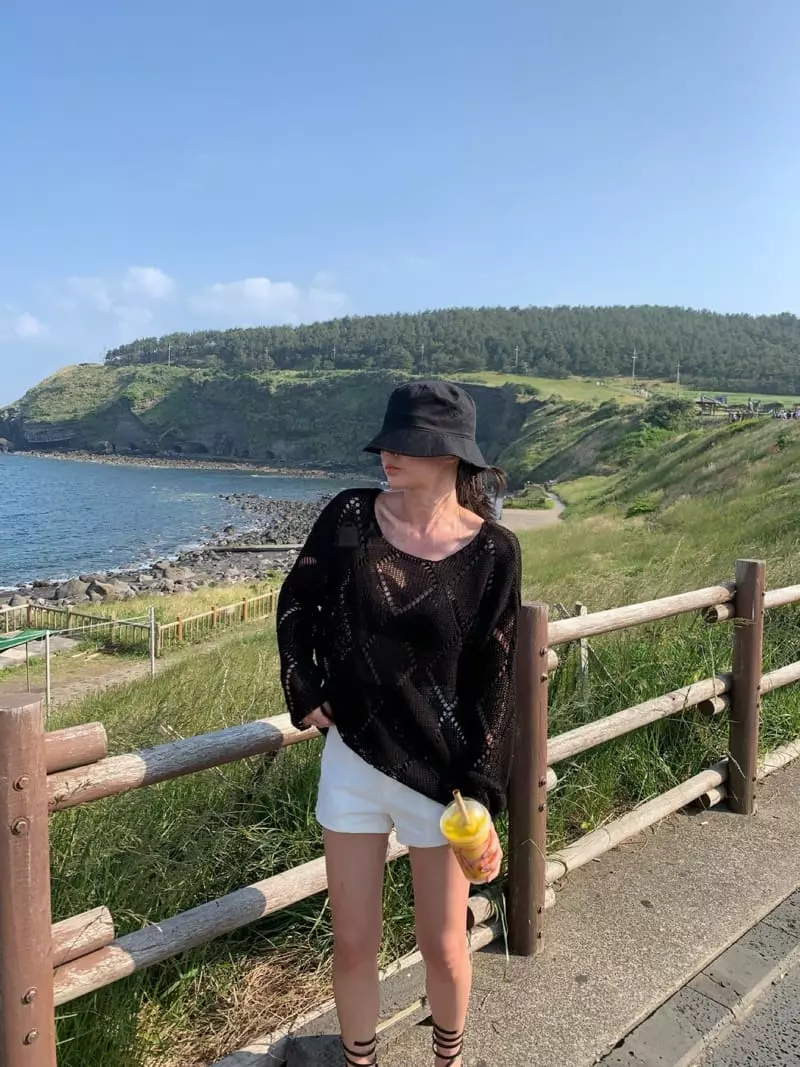 Gentlewoman - Korean Women Fashion - #momslook - Loose Knit Tee - 2