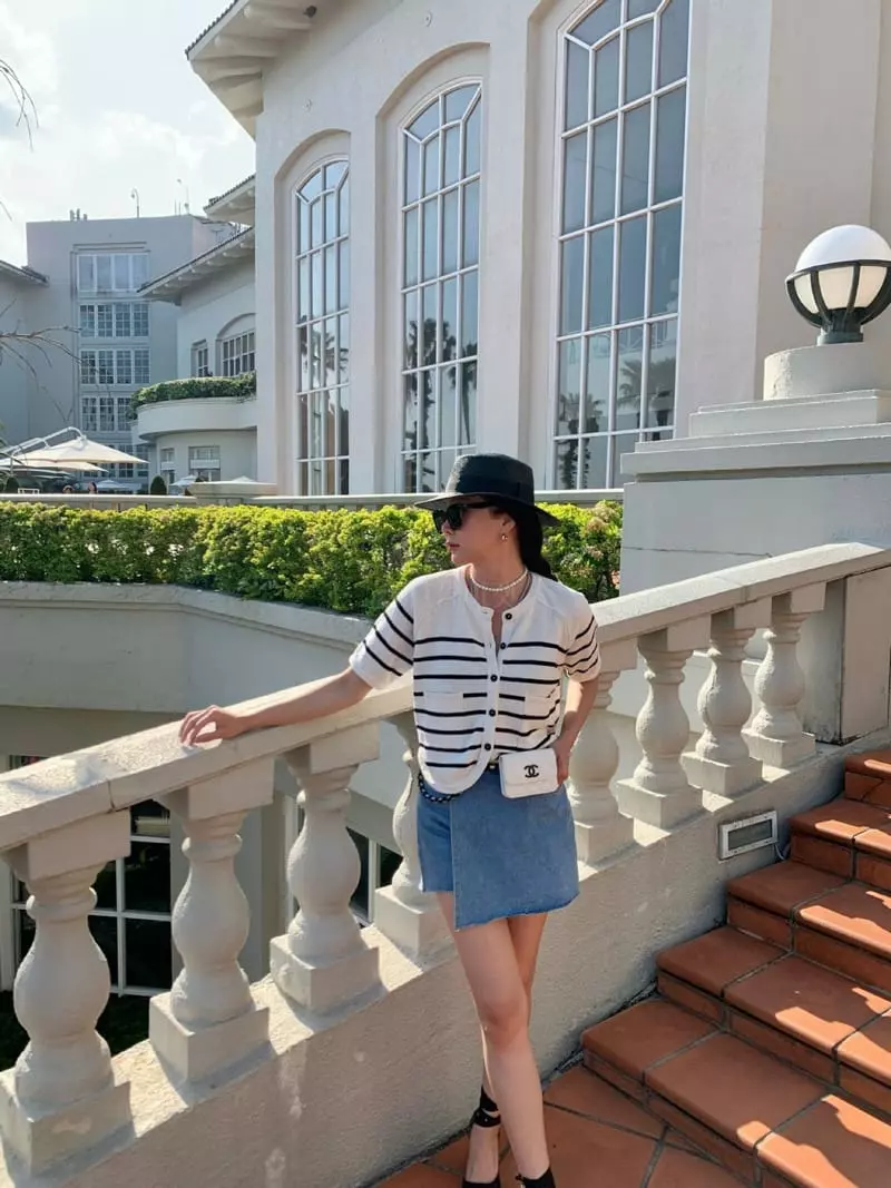 Gentlewoman - Korean Women Fashion - #pursuepretty - Stripes Cardigan - 4