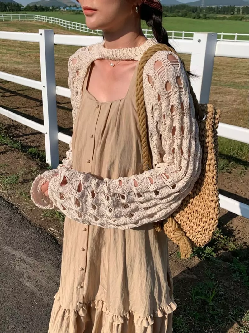 Gentlewoman - Korean Women Fashion - #momslook - Chocker Bolero - 4