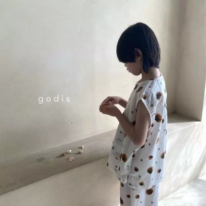 Godis - Korean Children Fashion - #minifashionista - Sea Top Bottom Set - 10
