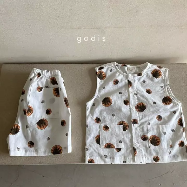 Godis - Korean Children Fashion - #todddlerfashion - Sea Top Bottom Set - 12