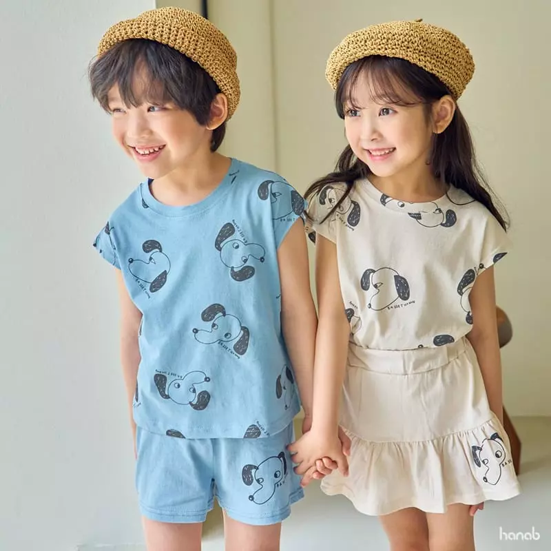 Hanab - Korean Children Fashion - #Kfashion4kids - Puppy Top Bottom Set - 12