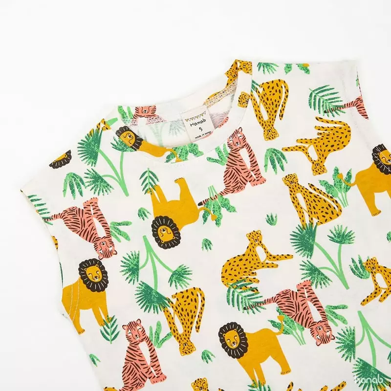 Hanab - Korean Children Fashion - #prettylittlegirls - Jungle Tee - 4
