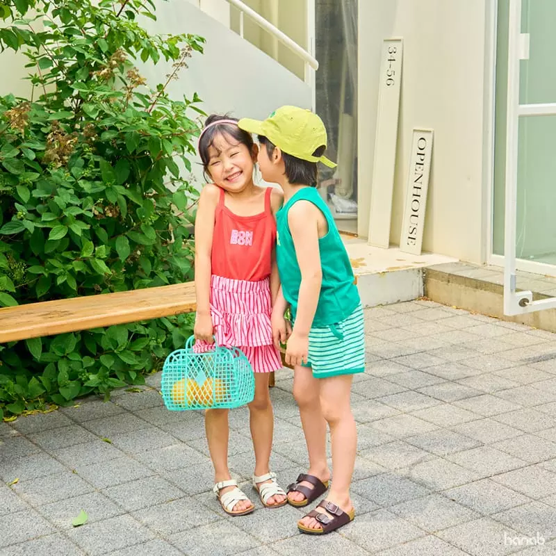 Hanab - Korean Children Fashion - #childofig - Bonbon Top Bottom Set - 2