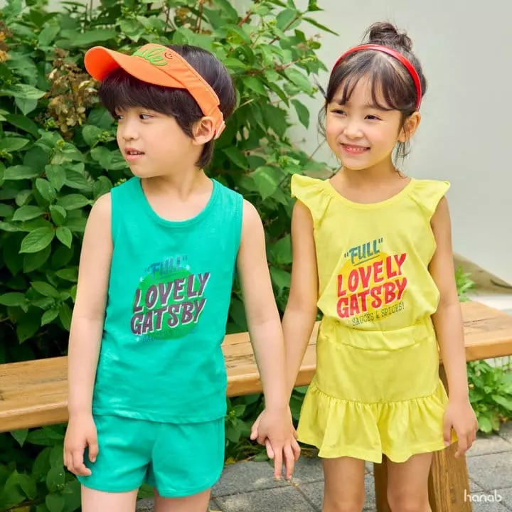 Hanab - Korean Children Fashion - #childofig - Gatsby Top Bottom Set - 5