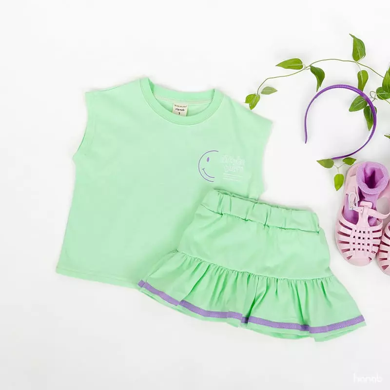 Hanab - Korean Children Fashion - #childrensboutique - Maybe Top Bottom Set - 2