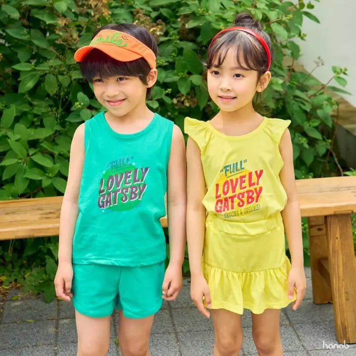 Hanab - Korean Children Fashion - #childrensboutique - Gatsby Top Bottom Set - 6