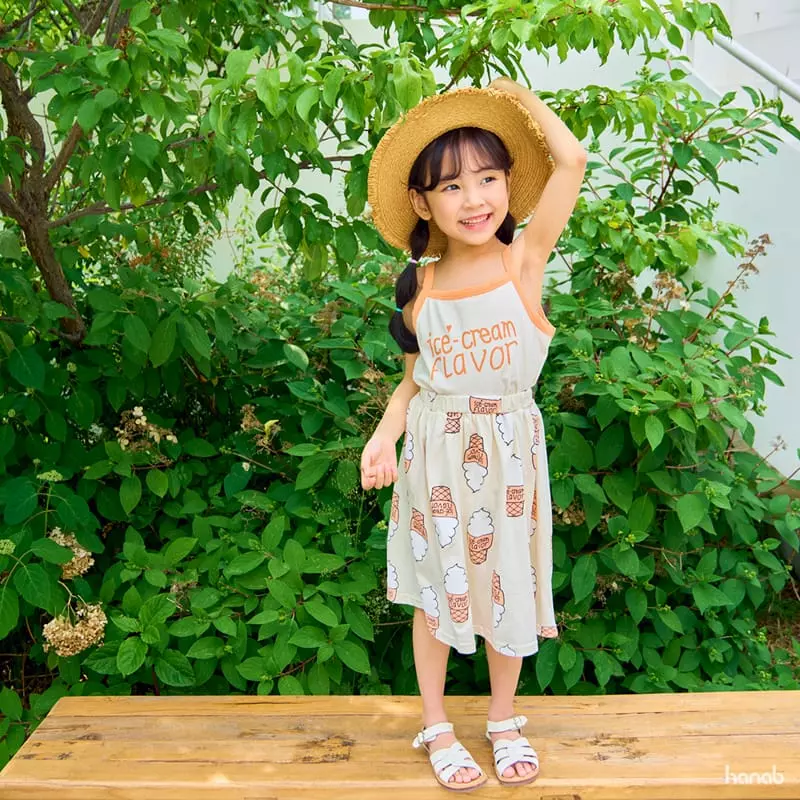 Hanab - Korean Children Fashion - #designkidswear - Ice Cream Top Bottom Set - 7