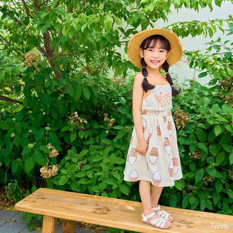 Hanab - Korean Children Fashion - #discoveringself - Ice Cream Top Bottom Set - 8
