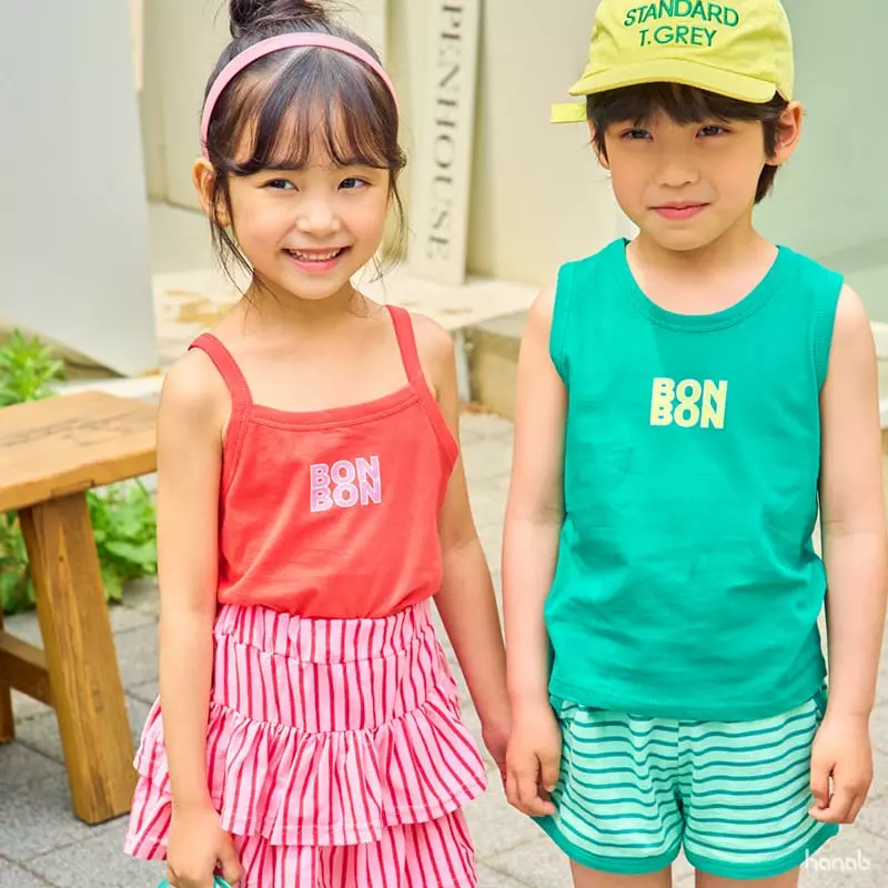 Hanab - Korean Children Fashion - #fashionkids - Bonbon Top Bottom Set - 6