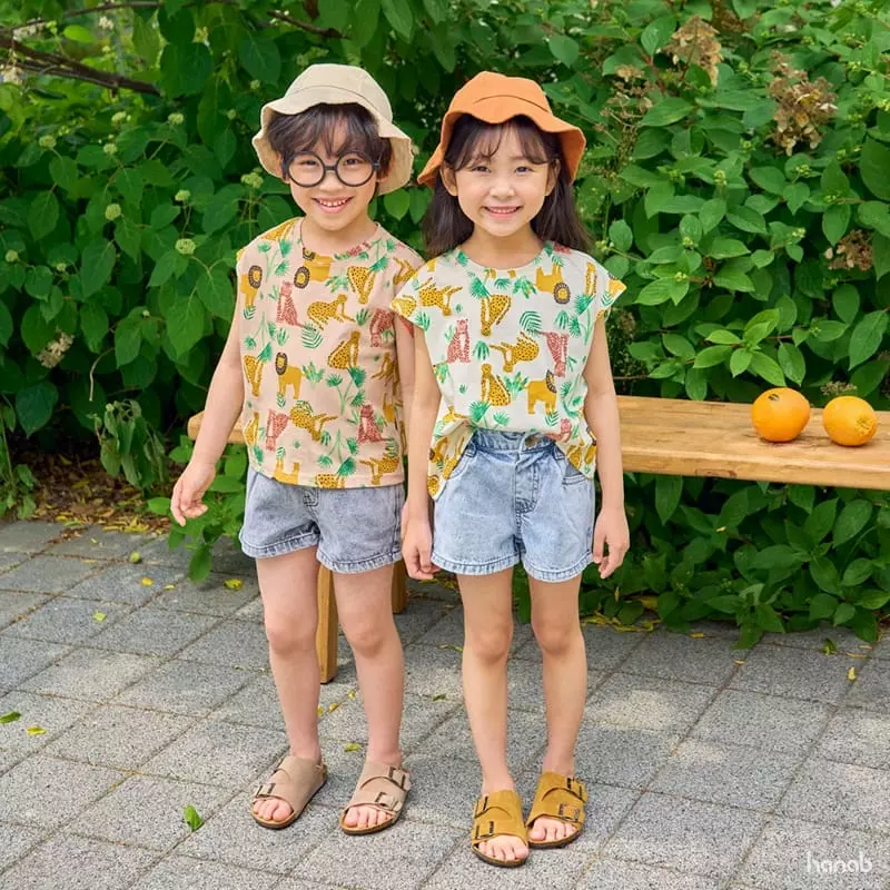Hanab - Korean Children Fashion - #kidsshorts - Jungle Tee - 10