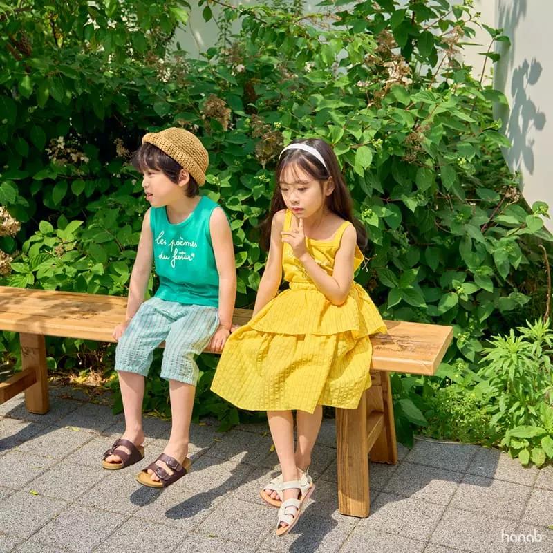 Hanab - Korean Children Fashion - #kidsshorts - Sunset Top Bottom Set Skirt Set - 8