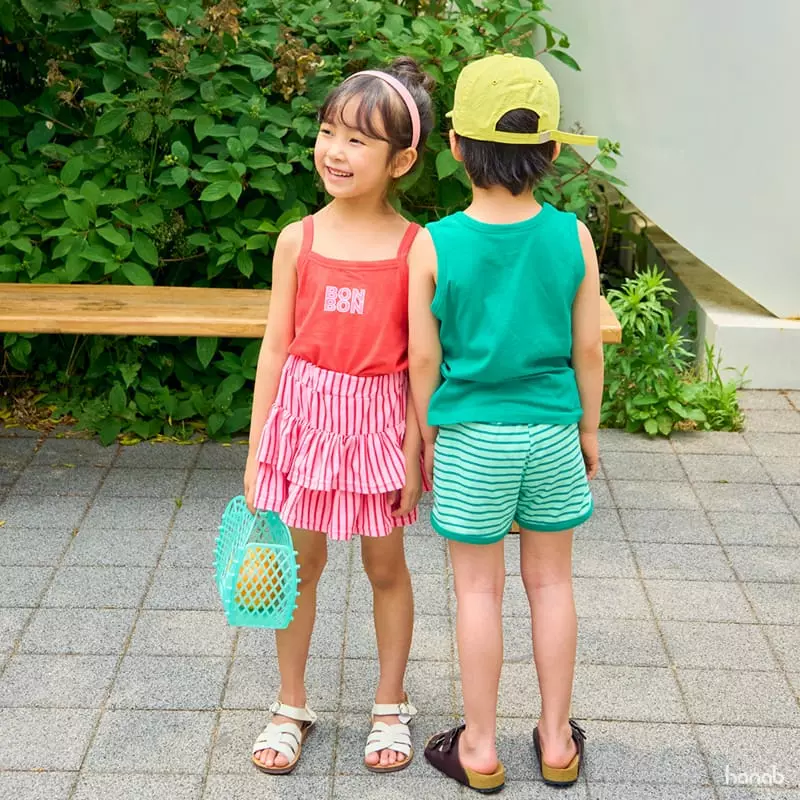 Hanab - Korean Children Fashion - #kidsshorts - Bonbon Top Bottom Set - 7