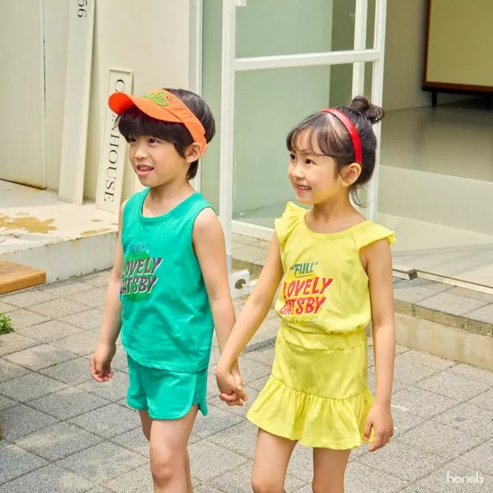 Hanab - Korean Children Fashion - #kidsshorts - Gatsby Top Bottom Set - 10