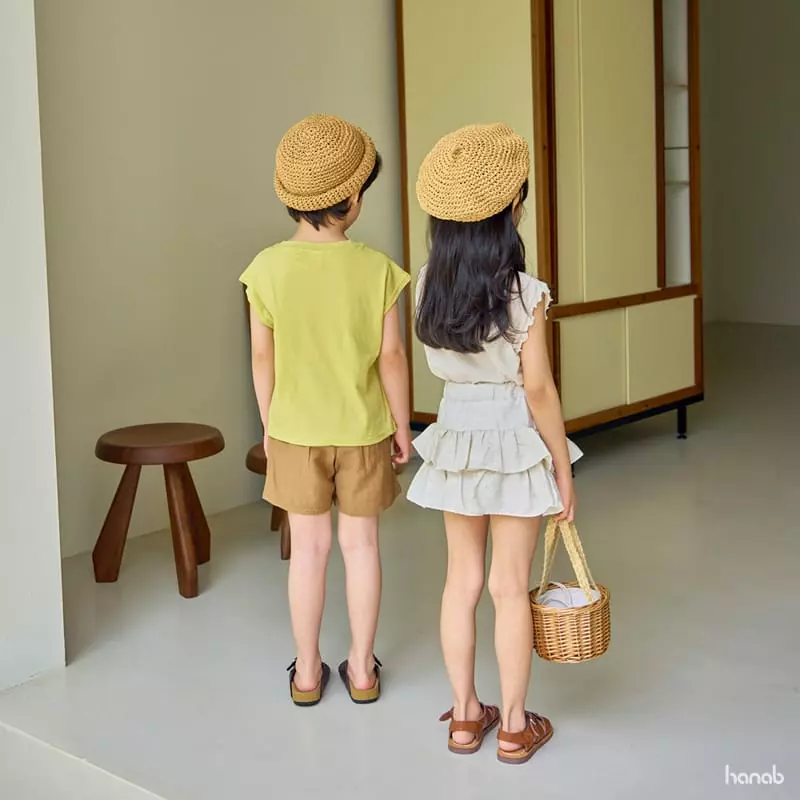 Hanab - Korean Children Fashion - #kidzfashiontrend - Natural Top Bottom Set - 9