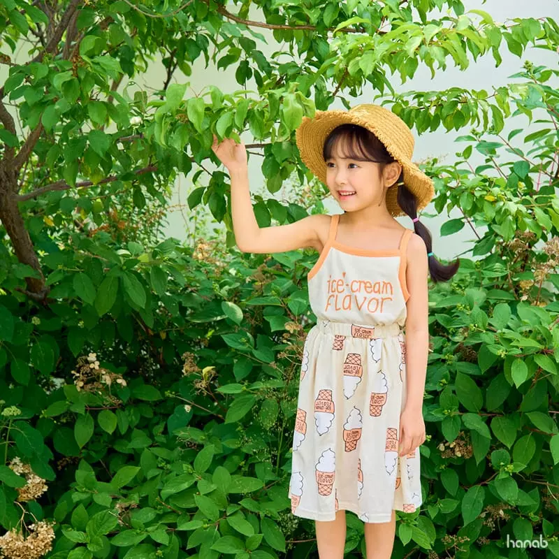 Hanab - Korean Children Fashion - #kidzfashiontrend - Ice Cream Top Bottom Set - 12