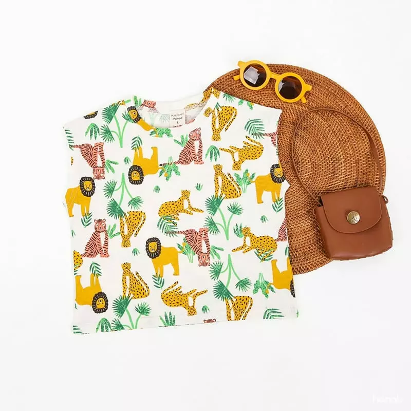 Hanab - Korean Children Fashion - #magicofchildhood - Jungle Tee
