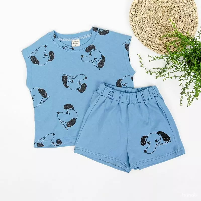 Hanab - Korean Children Fashion - #minifashionista - Puppy Top Bottom Set