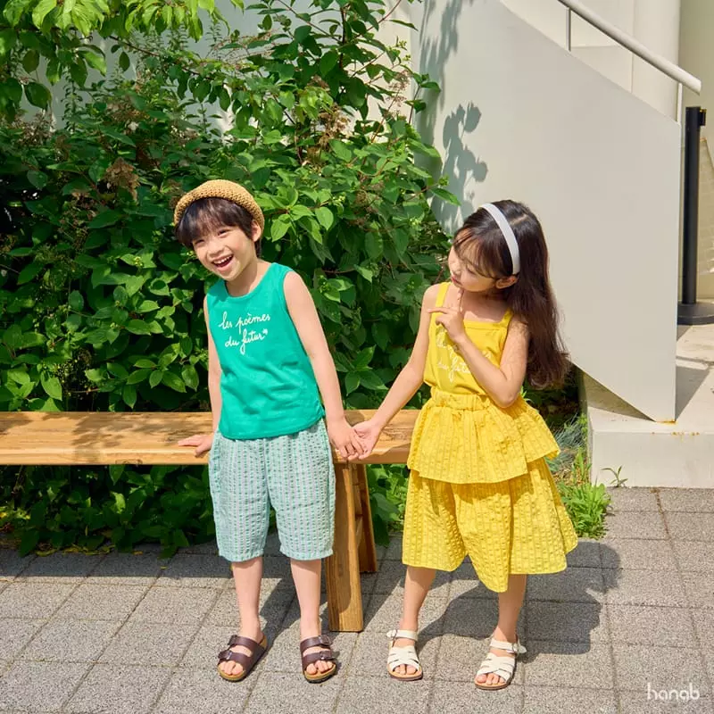 Hanab - Korean Children Fashion - #toddlerclothing - Sunset Top Bottom Set Skirt Set