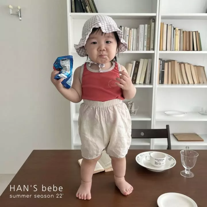 Han's - Korean Baby Fashion - #babyclothing - Bebe Mango Piping Sleeveless - 6