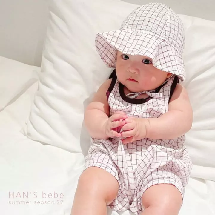 Han's - Korean Baby Fashion - #babyclothing - Bebe Check Bodysuit - 11