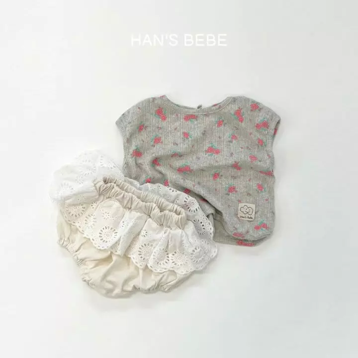 Han's - Korean Baby Fashion - #babyfever - Bebe Piping Sleeveless - 10